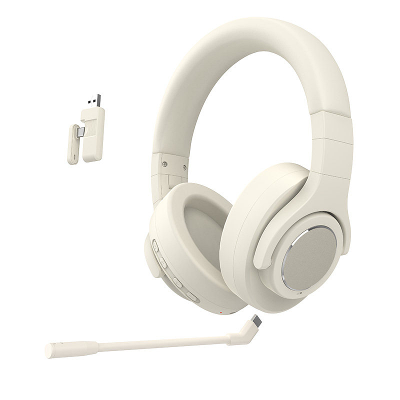 abingo BT400 头戴式混合主动降噪ANC游戏耳机双数字麦ENC外接插拔麦